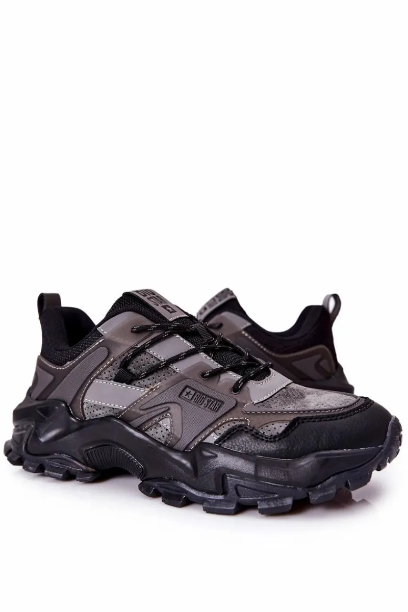 Obuwie Trekkingowe Męskie|Obuwie Sportowe Męskie>Big Star Shoes Buty Sportowe Big Star Memory Foam II174209 Czarne