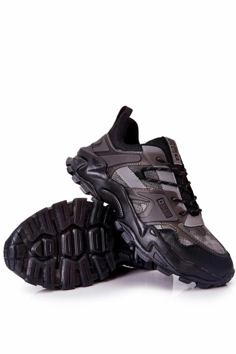 Obuwie Trekkingowe Męskie|Obuwie Sportowe Męskie>Big Star Shoes Buty Sportowe Big Star Memory Foam II174209 Czarne