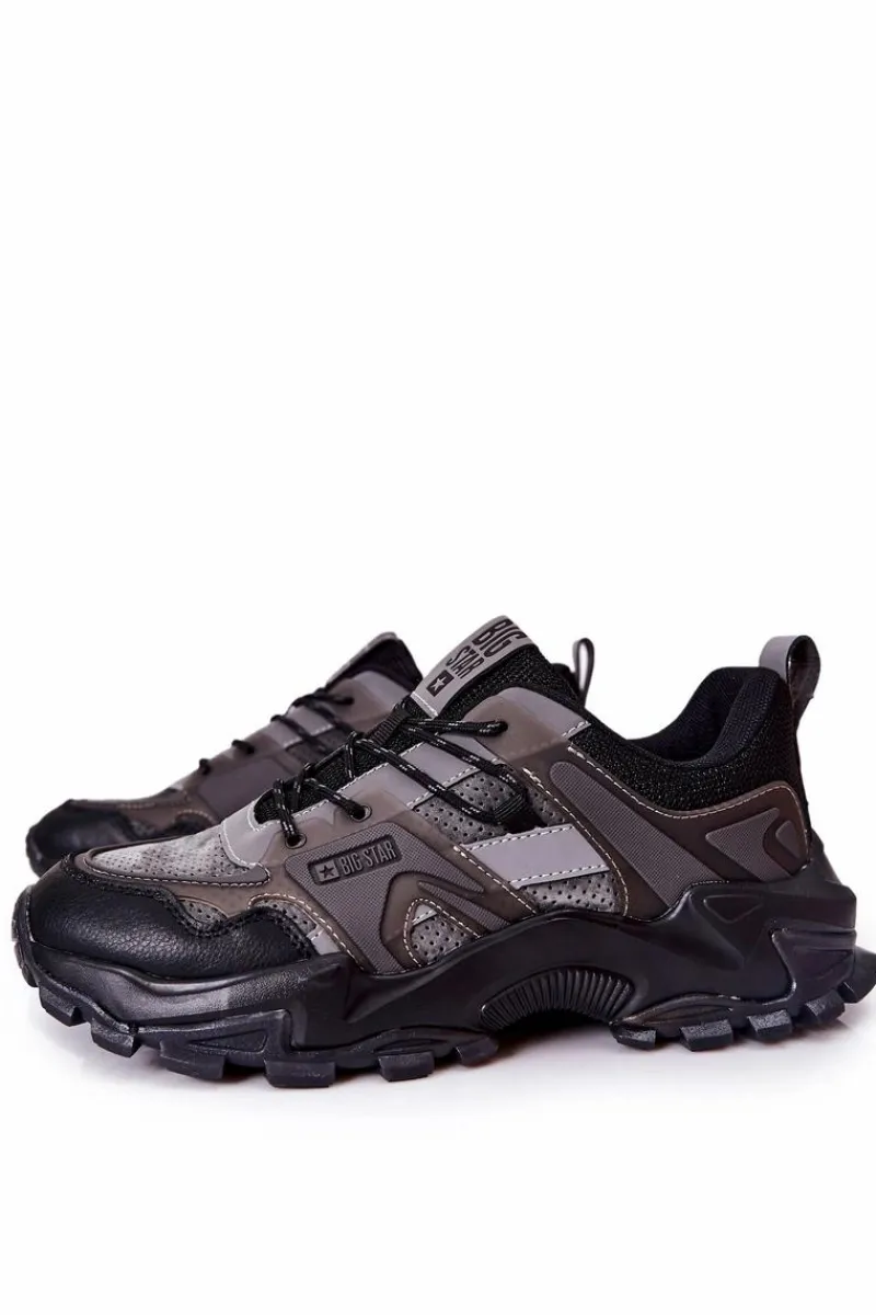 Obuwie Trekkingowe Męskie|Obuwie Sportowe Męskie>Big Star Shoes Buty Sportowe Big Star Memory Foam II174209 Czarne