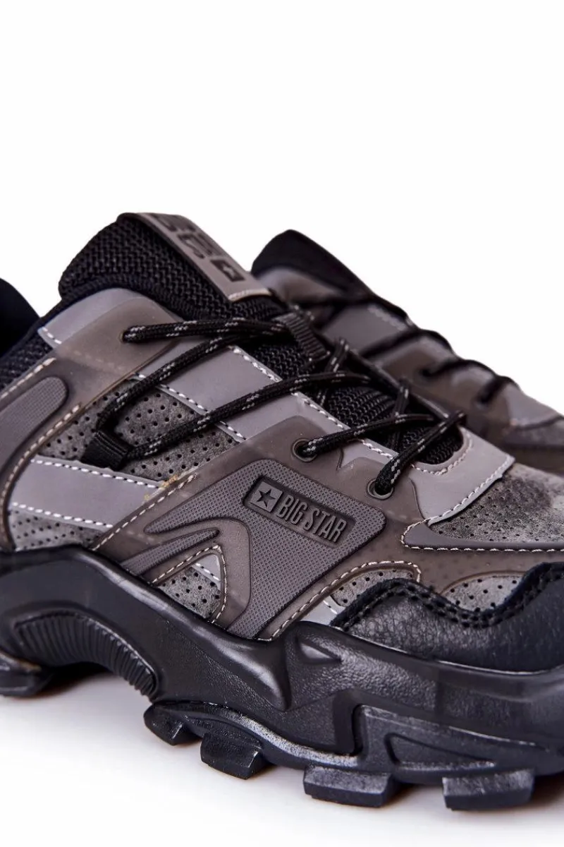 Obuwie Trekkingowe Męskie|Obuwie Sportowe Męskie>Big Star Shoes Buty Sportowe Big Star Memory Foam II174209 Czarne