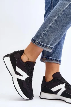 Best Boto Buty Sportowe Damskie Czarne Chloette