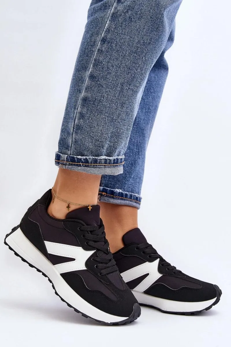 Best Boto Buty Sportowe Damskie Czarne Chloette