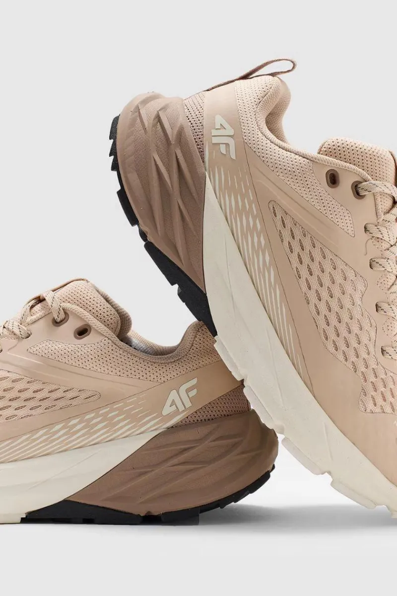 Discount 4F Buty Sportowe Damskie Do Trekkingu I Trailu SPEED HIKER WMM00FOTSF033-83S Beżowe Beżowy