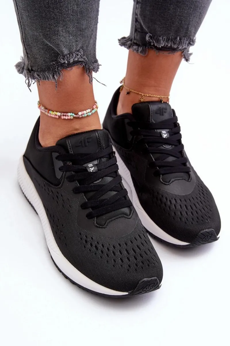 Online Buty Sportowe Damskie RSS2SPOF056 Czarne Damskie Buty Sportowe Na Platformie