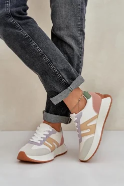 Sale Buty Sportowe Damskie Na Platformie Multikolor Emidi Damskie Sneakersy Damskie|Buty Sportowe Na Platformie