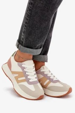 Sale Buty Sportowe Damskie Na Platformie Multikolor Emidi Damskie Sneakersy Damskie|Buty Sportowe Na Platformie
