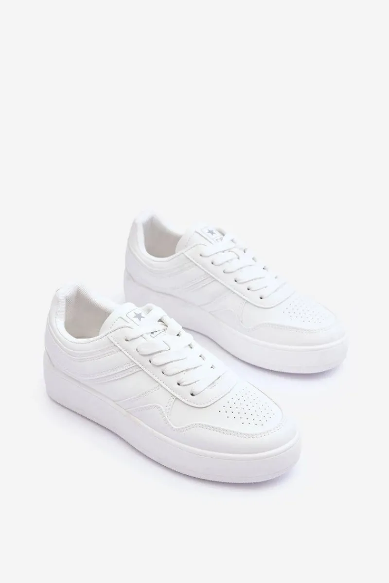 Online Evento Buty Sportowe Damskie Na Platformie Białe Pudina