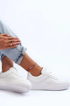 Online Evento Buty Sportowe Damskie Na Platformie Białe Pudina