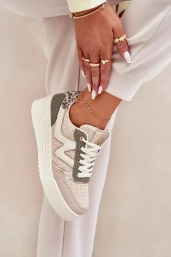 Buty Sportowe Na Platformie|Sneakersy Damskie></noscript>Boto Buty Sportowe Damskie Na Platformie Panterka Zielone Lorori Zielony