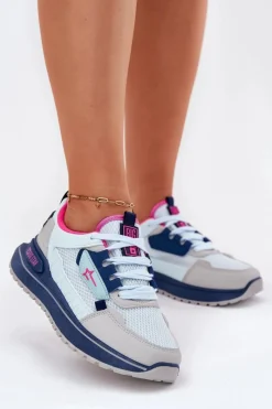 Buty Sportowe Big Star|Sneakersy Damskie>Big Star Shoes Buty Sportowe Damskie Na Platformie Big Star RR274A225 HI-POLY SYSTEM e Niebieski