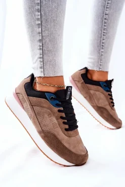 Online Big Star Shoes Buty Sportowe Memory Foam Big Star II274407 Brązowo-Czarne