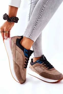 Online Big Star Shoes Buty Sportowe Memory Foam Big Star II274407 Brązowo-Czarne