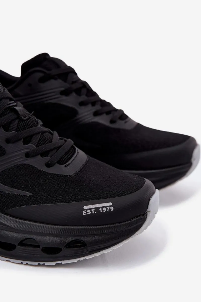 Obuwie Sportowe Męskie>Big Star Shoes Buty Sportowe Męskie Na Platformie Big Star RR174022 Hi-Poly System Czarne Czarny