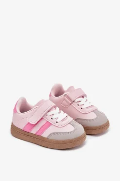 Dziewczęce|Back To School></noscript>Boto Buty Sportowe Sneakersy Dziecięce Na Rzep Różowe Adelina Różowy