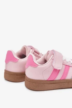 Dziewczęce|Back To School></noscript>Boto Buty Sportowe Sneakersy Dziecięce Na Rzep Różowe Adelina Różowy