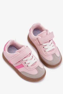Dziewczęce|Back To School></noscript>Boto Buty Sportowe Sneakersy Dziecięce Na Rzep Różowe Adelina Różowy