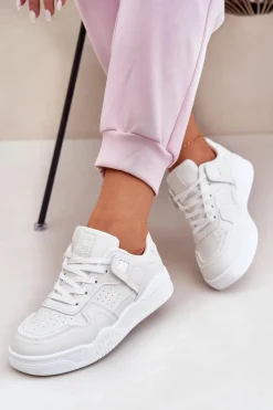 Online Evento Buty Sportowe Sneakersy Damskie Z Eko Skóry Białe Telisiria