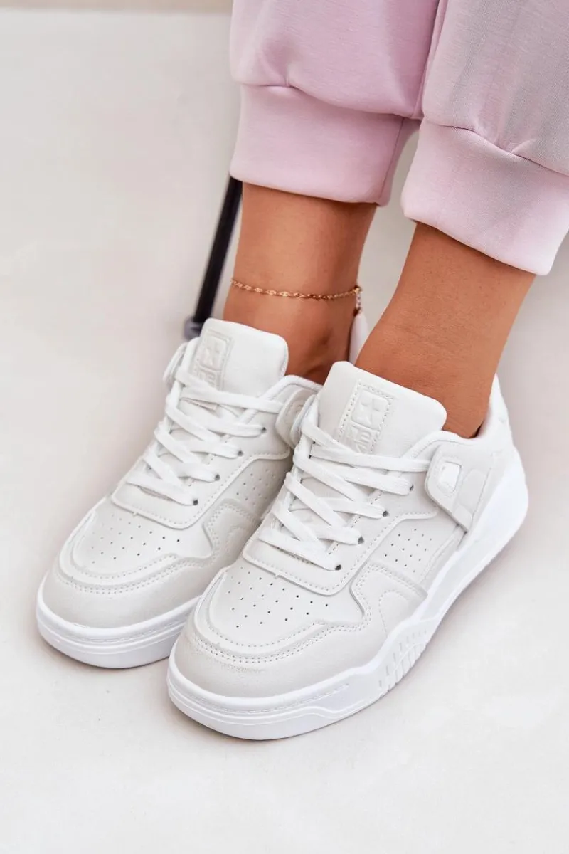 Online Evento Buty Sportowe Sneakersy Damskie Z Eko Skóry Białe Telisiria