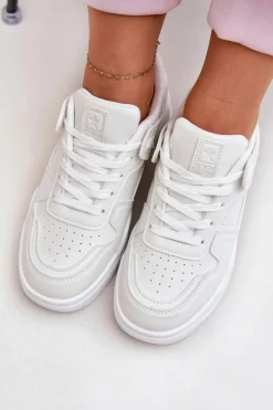 Online Evento Buty Sportowe Sneakersy Damskie Z Eko Skóry Białe Telisiria