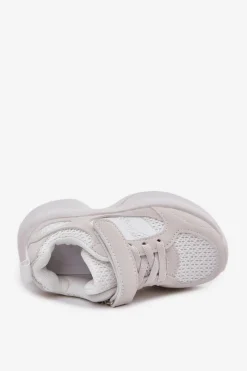 Online Buty Sportowe Sneakersy Dziecięce Na Rzep Białe Selinea Dzieci Chłopięce|Dziewczęce