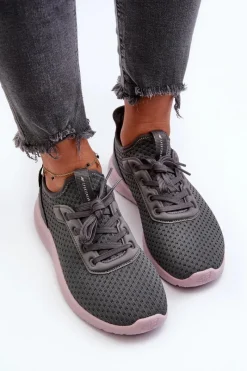Sale 4F Buty Sportowe Sneakersy Damskie RSS2LOWF055 Ciemnoszare