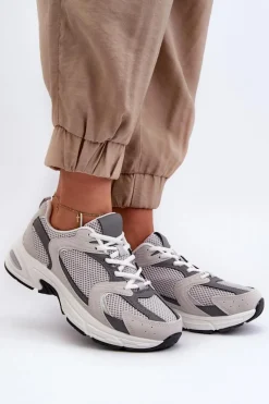 Sneakersy Damskie>Boto Buty Sportowe Sneakersy Damskie Szare Kildia