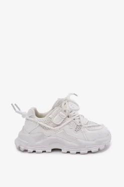 Chłopięce|Dziewczęce></noscript>Boto Buty Sportowe Sneakersy Dziecięce Białe Tilvianea Biały