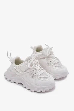 Chłopięce|Dziewczęce></noscript>Boto Buty Sportowe Sneakersy Dziecięce Białe Tilvianea Biały