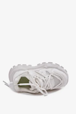 Chłopięce|Dziewczęce></noscript>Boto Buty Sportowe Sneakersy Dziecięce Białe Tilvianea Biały