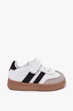 Chłopięce|Dziewczęce></noscript>Boto Buty Sportowe Sneakersy Dziecięce Na Rzep Białe Adelina