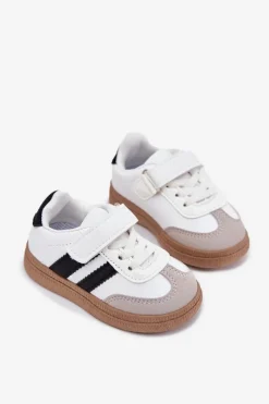 Chłopięce|Dziewczęce></noscript>Boto Buty Sportowe Sneakersy Dziecięce Na Rzep Białe Adelina