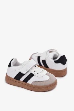 Chłopięce|Dziewczęce></noscript>Boto Buty Sportowe Sneakersy Dziecięce Na Rzep Białe Adelina