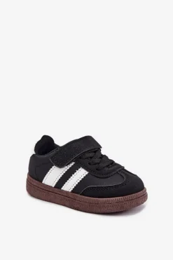 Discount Boto Buty Sportowe Sneakersy Dziecięce Na Rzep Czarne Adelina Czarny