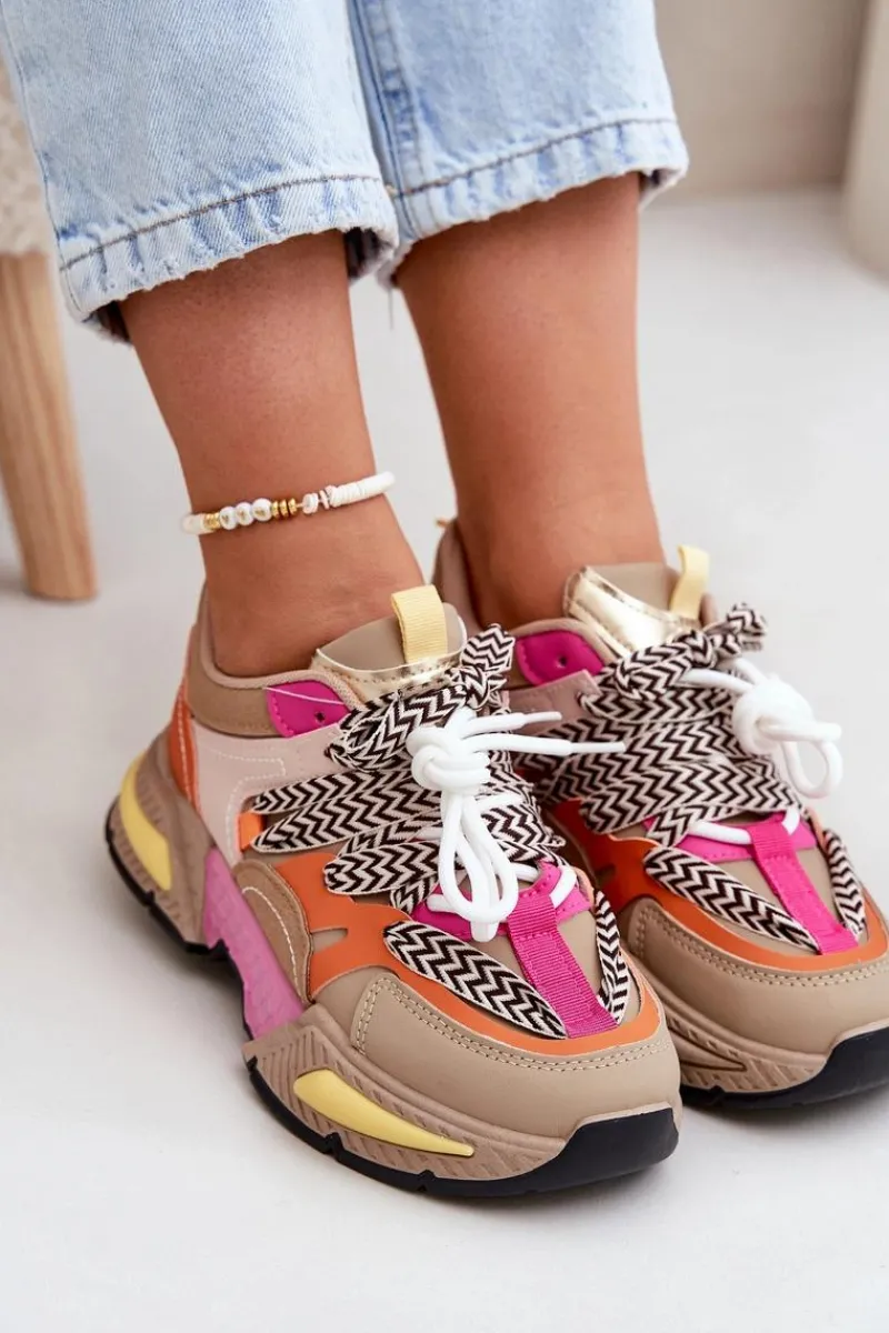 Best Buty Sportowe Sneakersy Damskie Z Podwójnym Sznurowaniem Khaki Samoles Damskie Buty Sportowe Na Platformie|Sneakersy Damskie