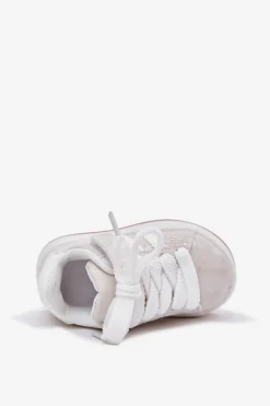 New Buty Sportowe Sneakersy Dziecięce W Serduszka Białe Mirelle Dzieci Dziewczęce|Back To School