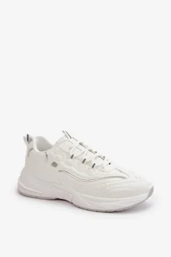 Buty Sportowe Na Platformie|Sneakersy Damskie></noscript>Boto Buty Sportowe Sneakersy Eko Skórzane Białe Verilisse