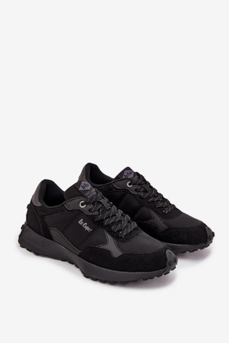 New Lee Cooper Buty Sportowe Sneakersy Męskie LCJ-25-03-3796 Czarne Czarny