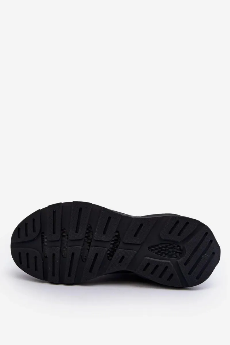 Best Buty Sportowe Sneakersy Męskie HI-POLY SYSTEM Big Star NN174382 Czarne Męskie Obuwie Sportowe Męskie