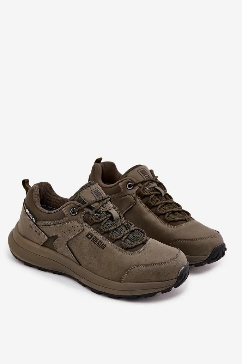 Obuwie Trekkingowe Męskie|Obuwie Sportowe Męskie>Big Star Shoes Buty Sportowe Trekkingowe Męskie Big Star OO174367 HI-POLY SYSTEM Khaki