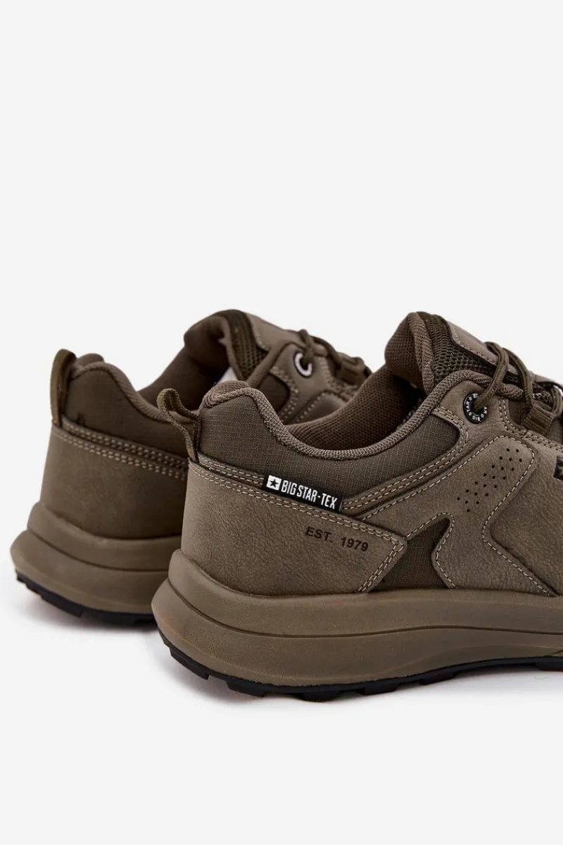 Obuwie Trekkingowe Męskie|Obuwie Sportowe Męskie>Big Star Shoes Buty Sportowe Trekkingowe Męskie Big Star OO174367 HI-POLY SYSTEM Khaki