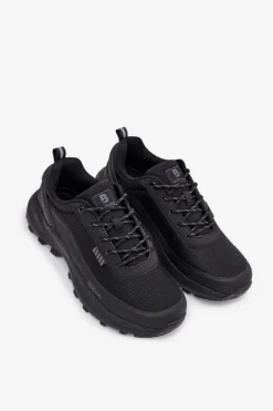 Outlet Evento Buty Sportowe Trekkingowe Męskie AQUA SHELL Czarne Duvira