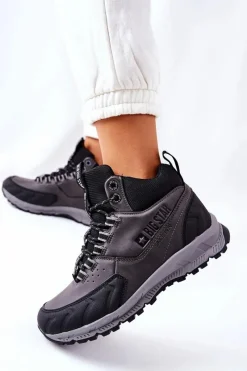 Trekkingowe Damskie>Big Star Shoes Buty Trekkingowe Big Star II274454 Czarne