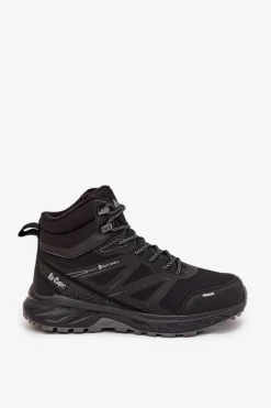Outlet Buty Trekkingowe Damskie Ocieplane LCJ-25-01-3710 Czarne Damskie Trekkingowe Damskie