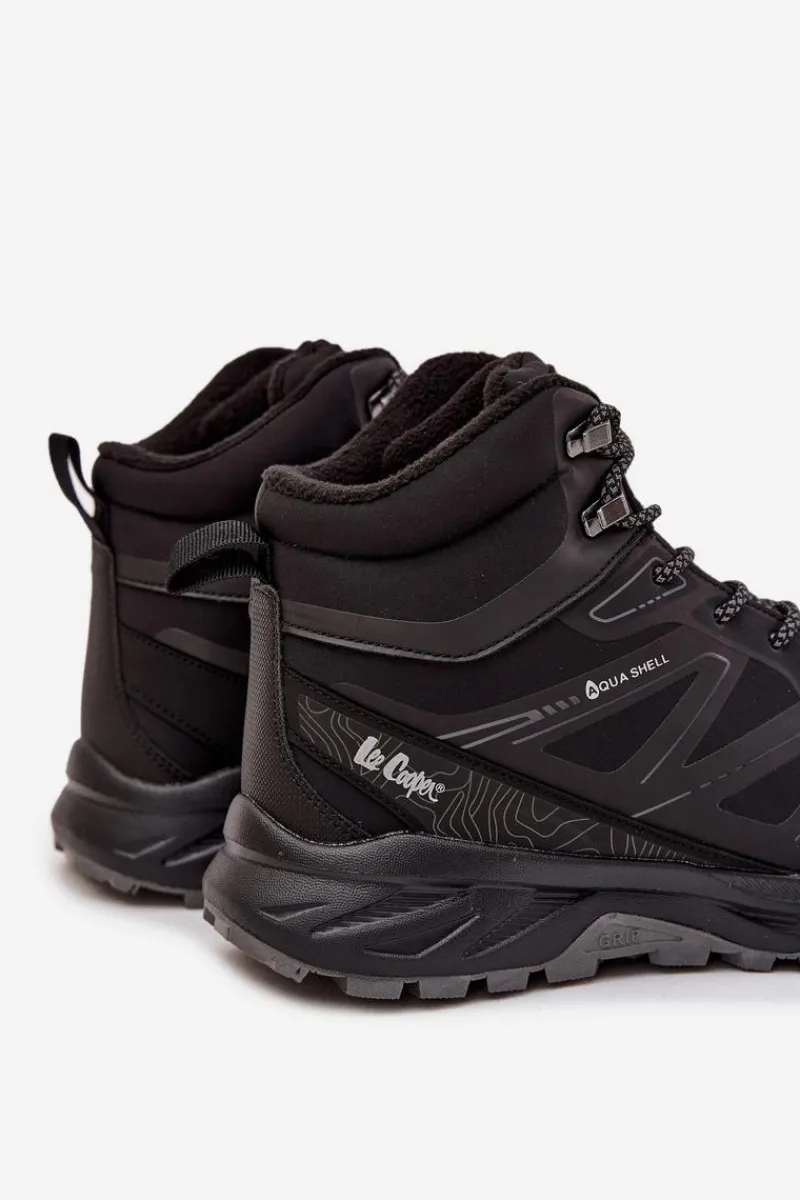 Outlet Buty Trekkingowe Damskie Ocieplane LCJ-25-01-3710 Czarne Damskie Trekkingowe Damskie