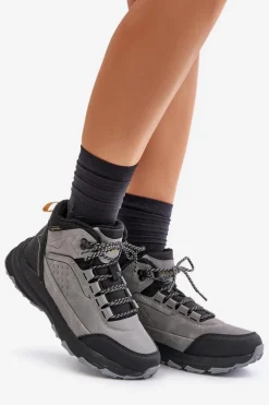 Online Big Star Shoes Buty Trekkingowe Młodzieżowe Ocieplane McKeylor 14011 Szare