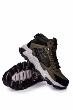 Outlet Big Star Shoes Buty Trekkingowe Męskie Big Star II174202 Khaki