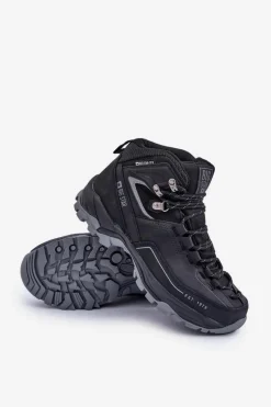 New Buty Trekkingowe Męskie Big Star OO174341 Czarne Męskie Obuwie Trekkingowe Męskie|Botki Męskie