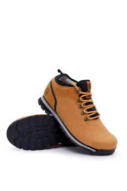 Outlet Buty Trekkingowe Męskie Big Star Camel EE174442 Męskie Obuwie Trekkingowe Męskie