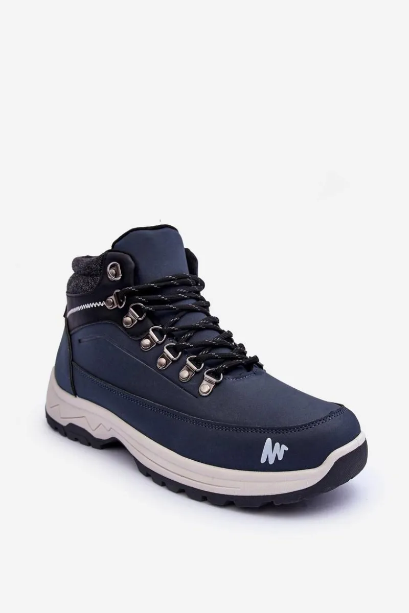 Obuwie Trekkingowe Męskie|Obuwie Sportowe Męskie>Boto Buty Trekkingowe Męskie Ocieplane Granatowo-Beżowe Westtide
