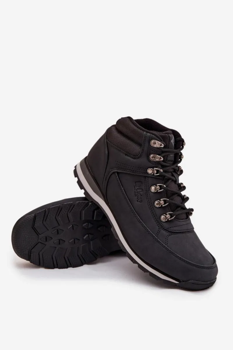 New Lee Cooper Buty Trekkingowe Męskie Ocieplane LCJ-25-03-3844M Czarne Czarny